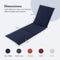 Outdoor Chaise Lounge Cushion Patio Furniture Folding Pad with Fixing Straps