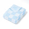 Checker Jacquard Knit Baby Blanket