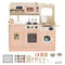 Children Pretend Toy Kitchen Playset with Light and Sound