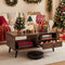 Coffee Table with Storage Rustic Rectangle Center Table