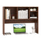 Computer Desktop Bookcase with 4 Cubbies and Open Back Compartment