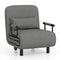 3-in-1 Convertible Sofa Bed with 5-Position Adjustable Backrest and Lumbar Pillow