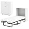 Cot Size Murphy Bed with Foldable Bed and Lockable Wheels