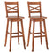 Swivel 30-Inch Bar Height Stool Set of 2 with Footrest