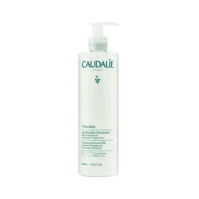Caudalie Vinoclean: Almond Oil Cleansing Milk 400ml - Gentle, Moisturizing Makeup Remover for Sensitive Skin | Natural Face Wash, Plant-Based