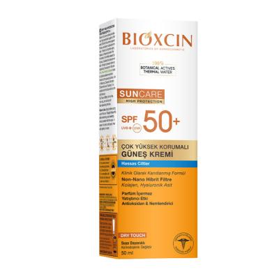 Bioxcin Very High Protection Sun Cream SPF50+ - Non-Greasy, Water-Resistant Sunscreen for Sensitive Skin