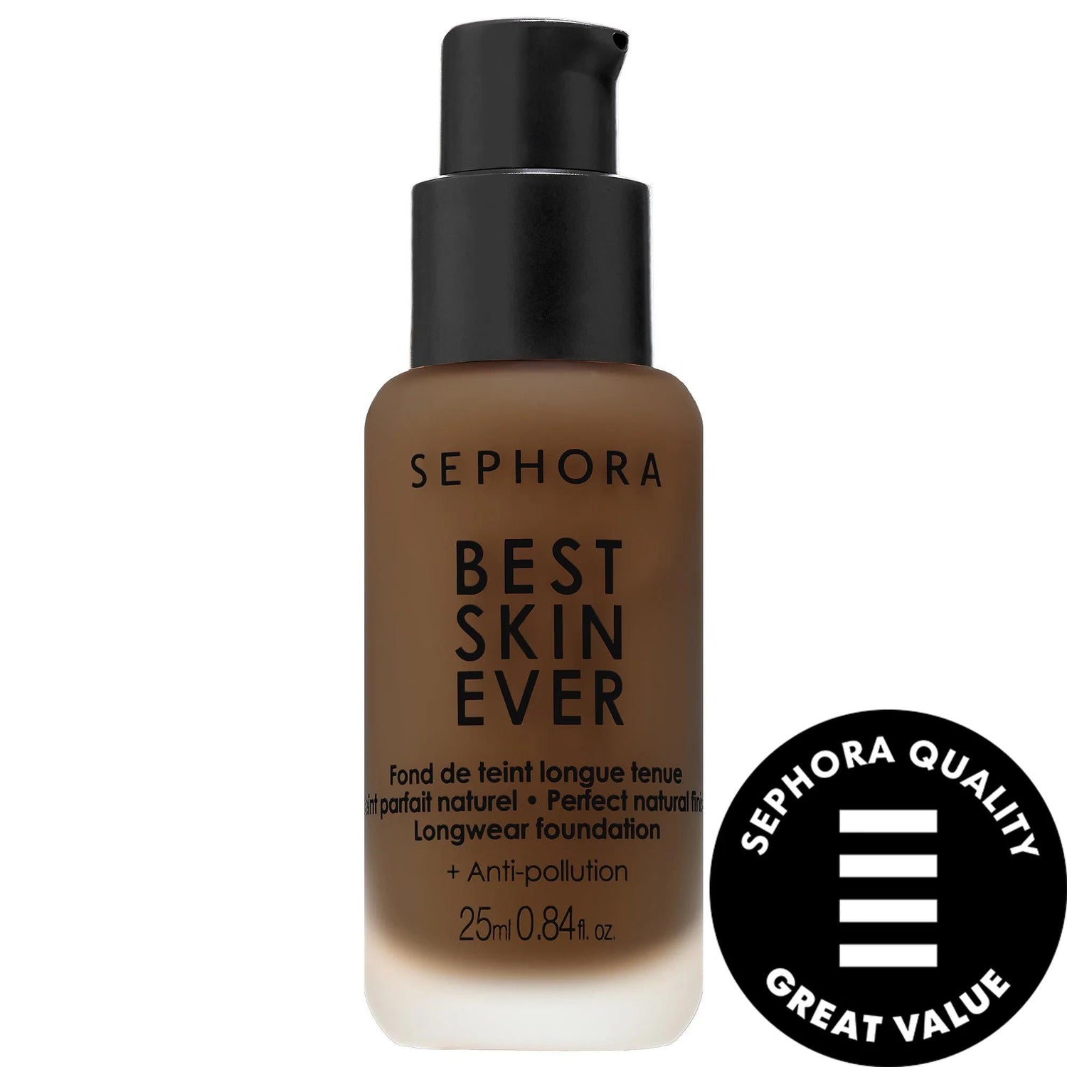 Best Skin Ever: Hydrating Liquid Foundation - Medium Coverage, Natural Finish, Long-Wearing & Anti-Pollution - With Hyaluronic Acid