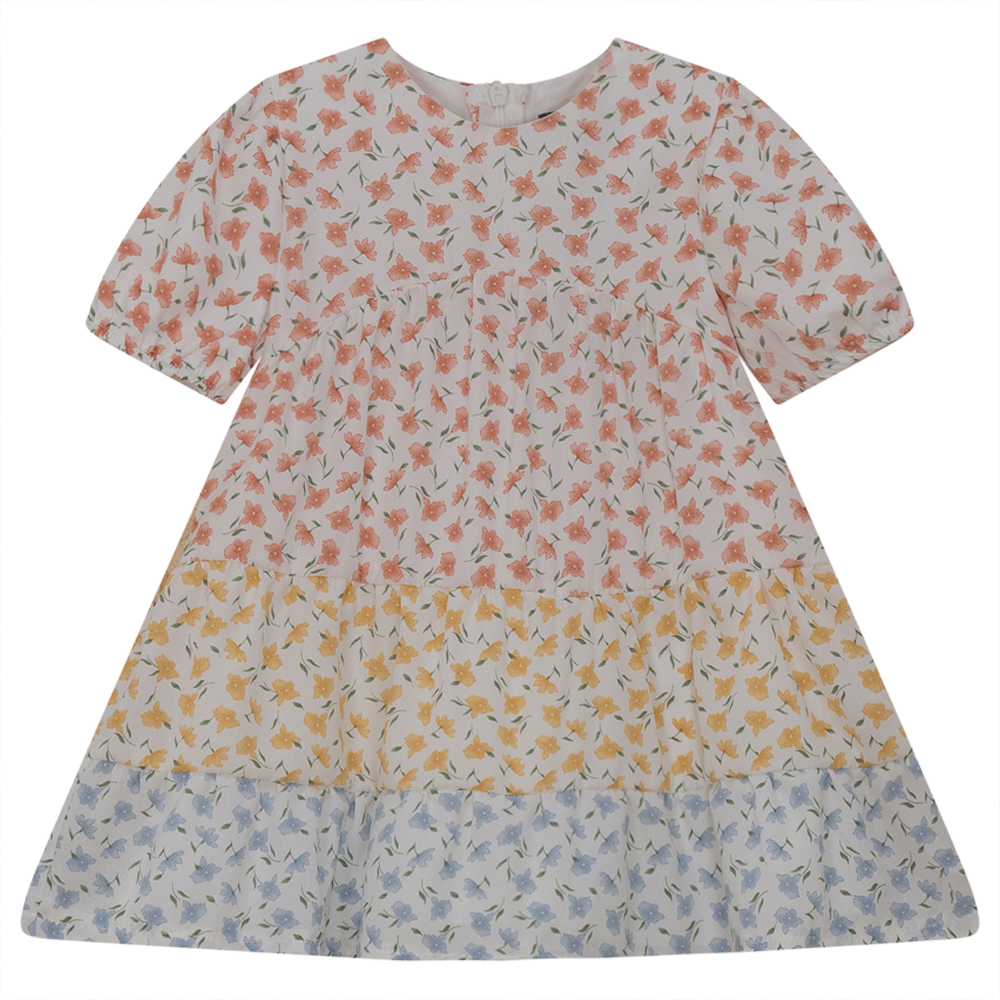 Three Tiered Floral Dress
