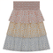 Three Tiered Floral Skirt