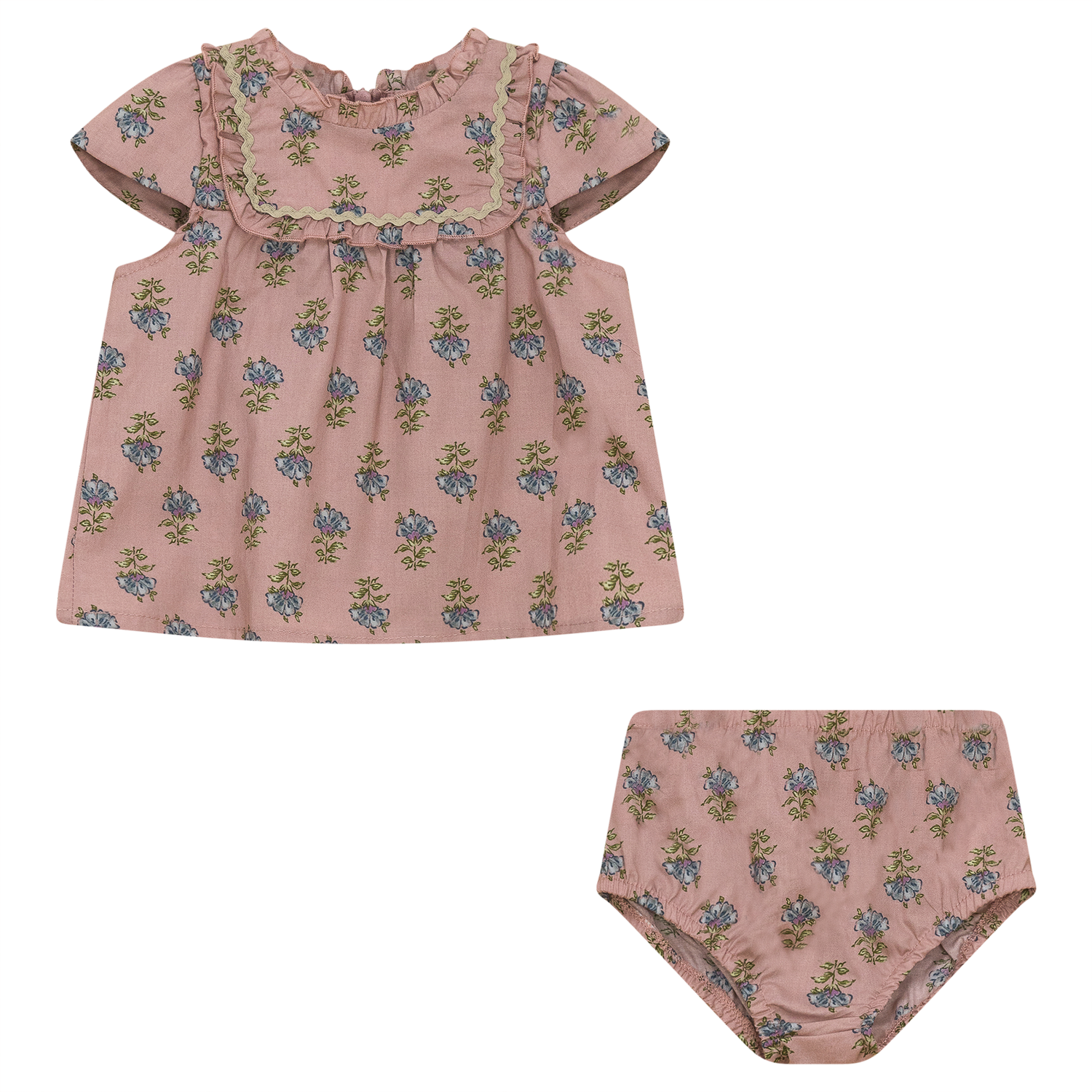 Woven 2pc Set with Ruffle