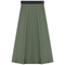 Stretch Leather Waistband Skirt