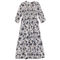 Smocked Stiched Floral Dress