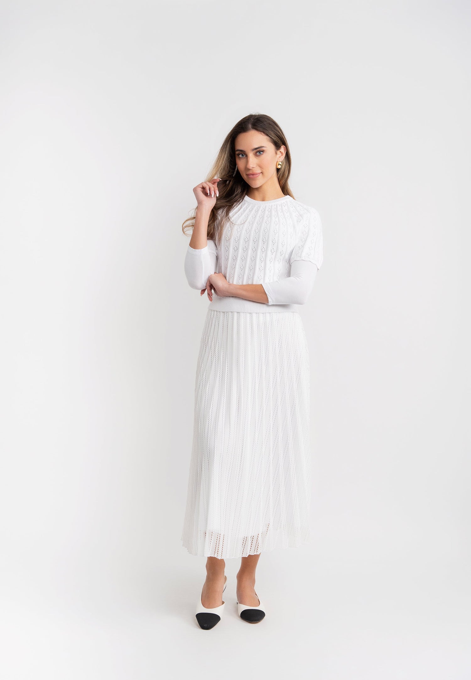 Sunburst Pleated Skirt