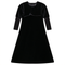Velvet Sailor Robe Dress With Zip