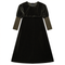 Velvet Sailor Robe Dress With Zip