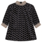 Embroidered Velvet Dress