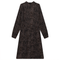 Pleated Floral Dress With Zip