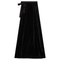 Wrap Velour Long Skirt
