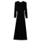 Diagonal Velour Wrap Dress