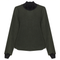 Mock Neck Top with Elastic Rib Lace