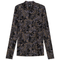 Printed Mock Neck Top