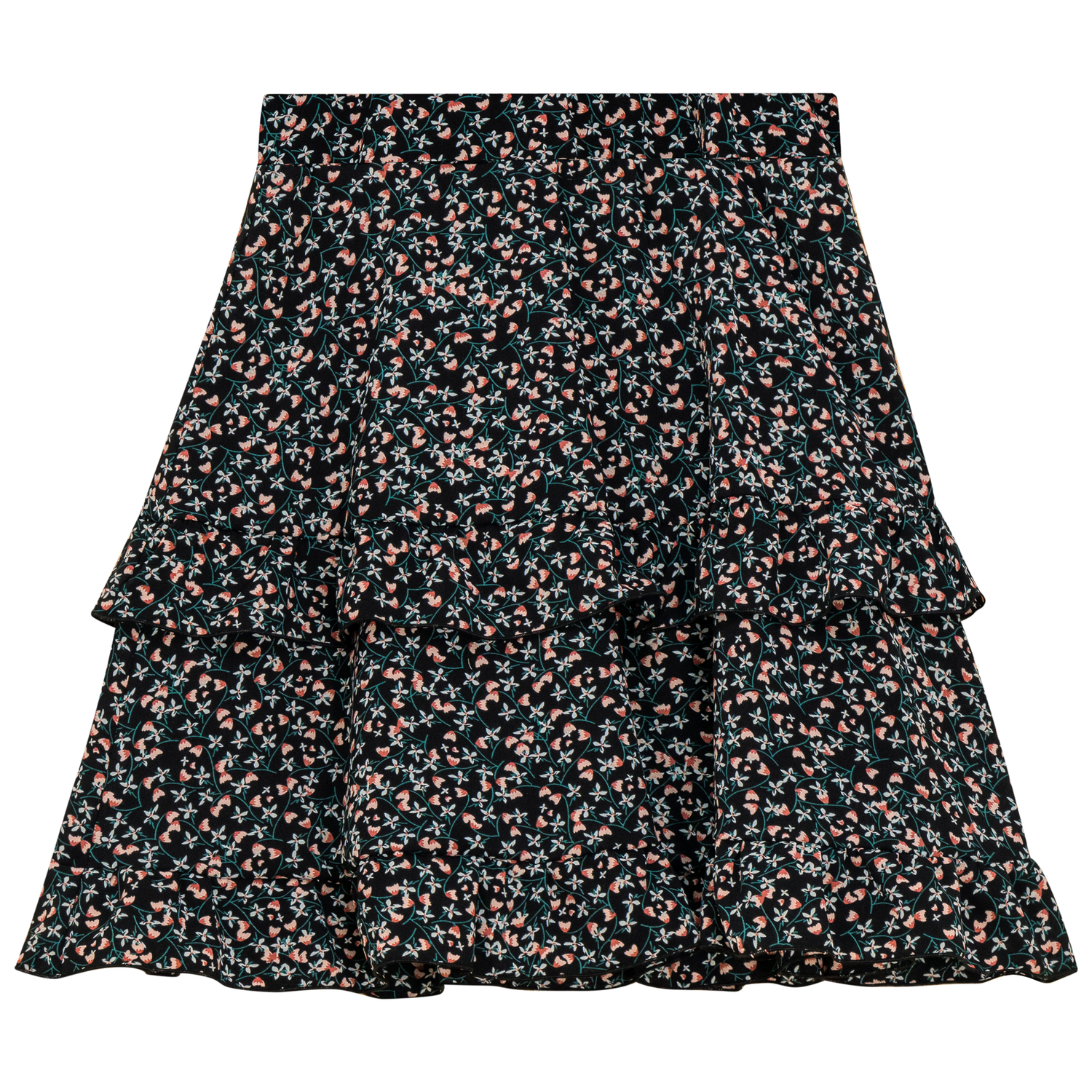 Ruffled Tiered Skirt