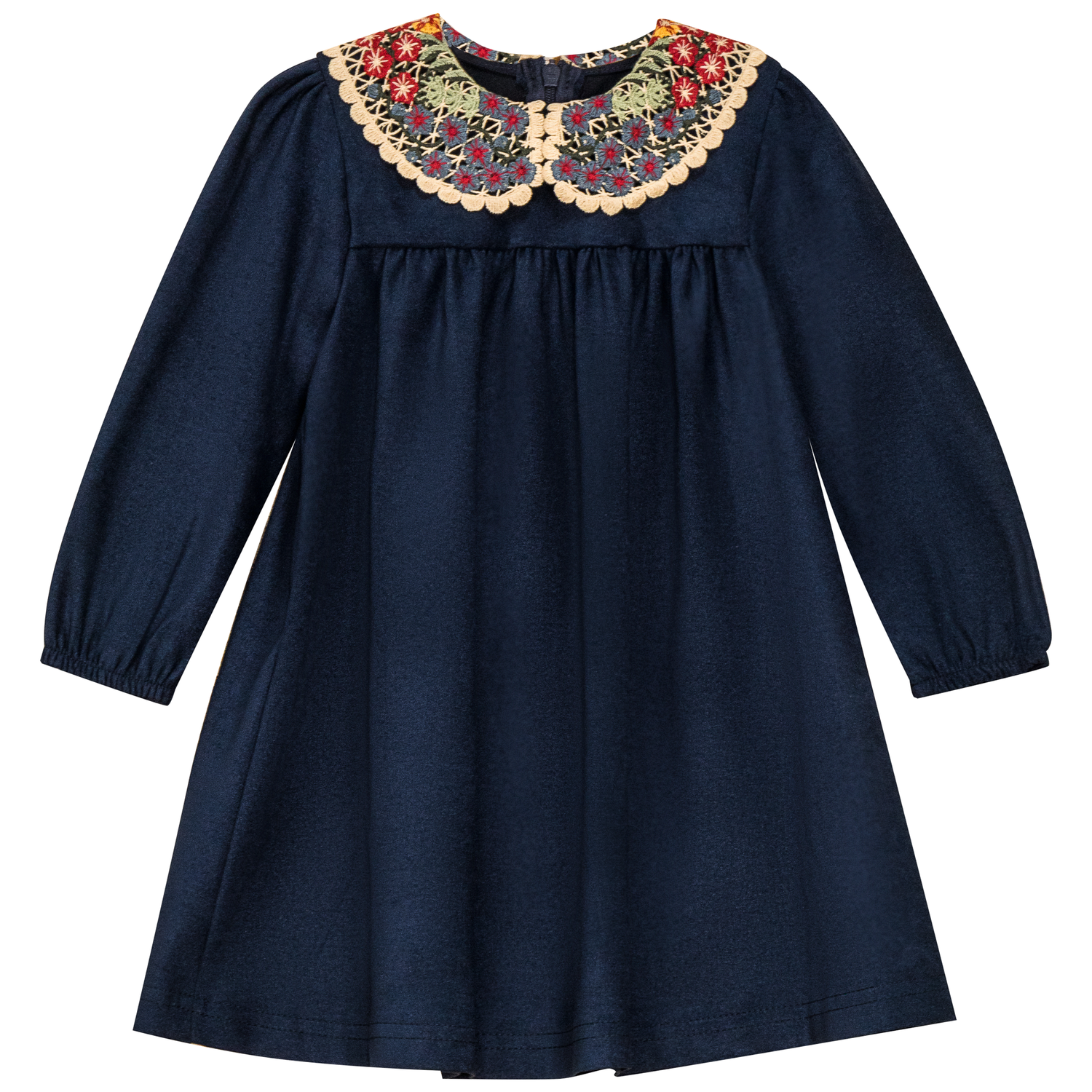 Woven Dress with Collar
