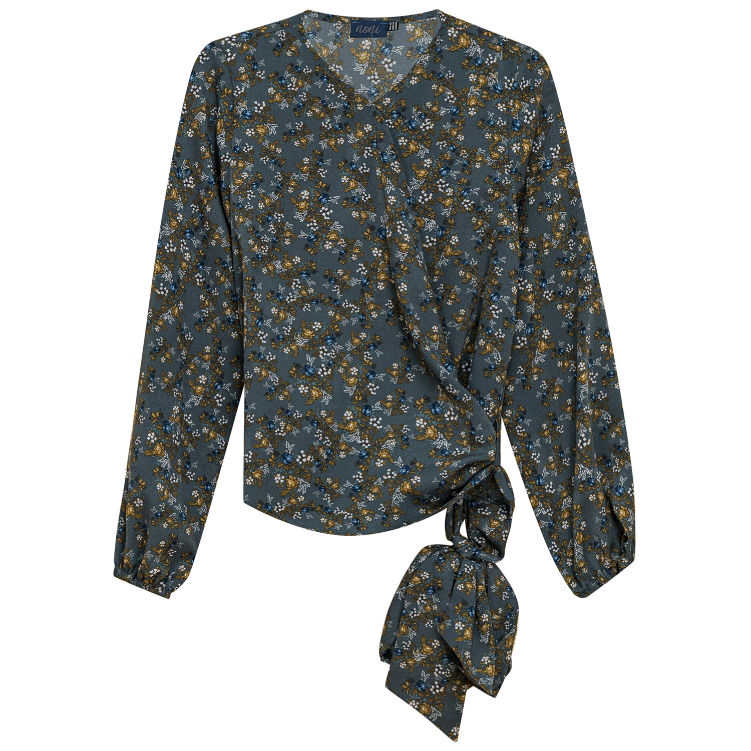 Woven Wrap Blouse