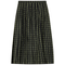 Checkered Pleated Skirt