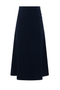 Side Button Midi Skirt