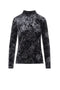 Printed Mock Neck Top