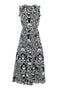 Printed Smocked Waist Jumper