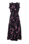 Printed Smocked Waist Jumper
