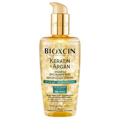 Bioxcin Keratin Argan Hair Care Oil - Nourishing & Repairing Treatment for Damaged Hair, 5.07 fl oz