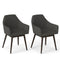 Dining Chairs Set of 2 Upholstered Accent Chairs with Comfy Padded Backrest and Seat