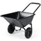 Dual-Wheel Wheelbarrow Garden Utility Cart with Pneumatic Tires