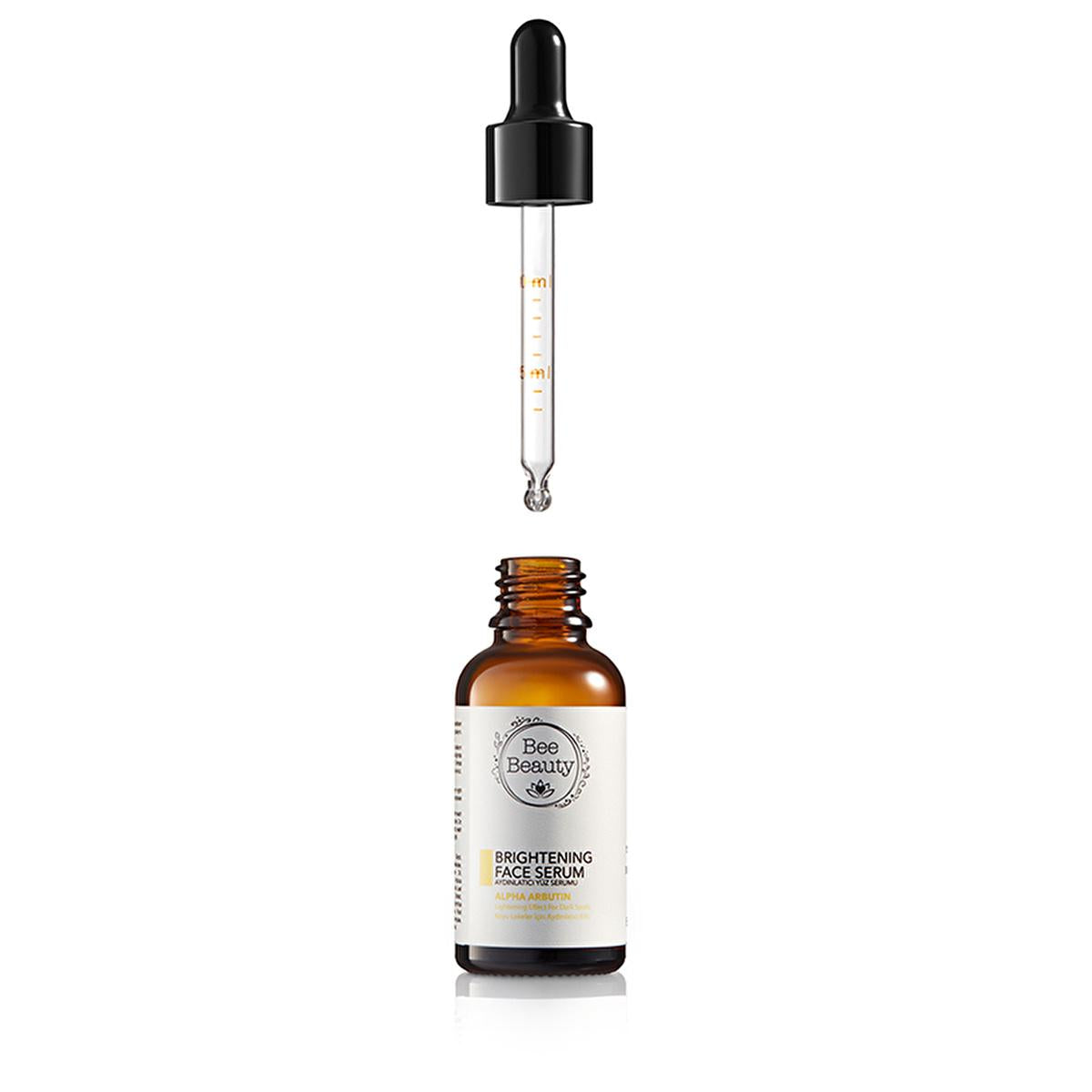 Bee Beauty Alpha Arbutin Brightening Face Serum 30ml - Brightens Skin, Reduces Dark Spots & Hyperpigmentation