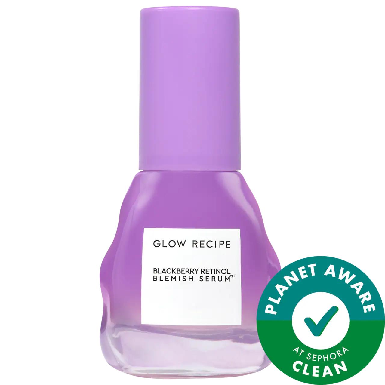 Blackberry Retinol Blemish Serum: Gentle Acne Treatment, Unclog Pores, Reduce Fine Lines, Vegan Retinoid for Sensitive Skin