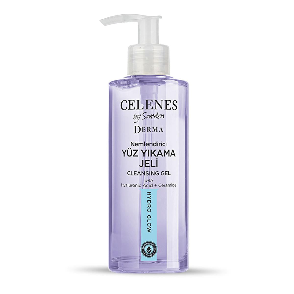 Celenes Hydrating Face Wash Gel with Hyaluronic Acid & Ceramides - 8.45 fl oz, Gentle Daily Facial Cleanser for Dry Skin