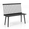 Entryway Bench for 2 with Spindle Back for Kitchen Dining Room Hallway