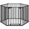 Extra Wide Baby Gate Fits 34.5-154" Openings 6-Panel Adjustable Pet Safety Fence