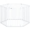 Extra Wide Baby Gate Fits 34.5-154" Openings 6-Panel Adjustable Pet Safety Fence