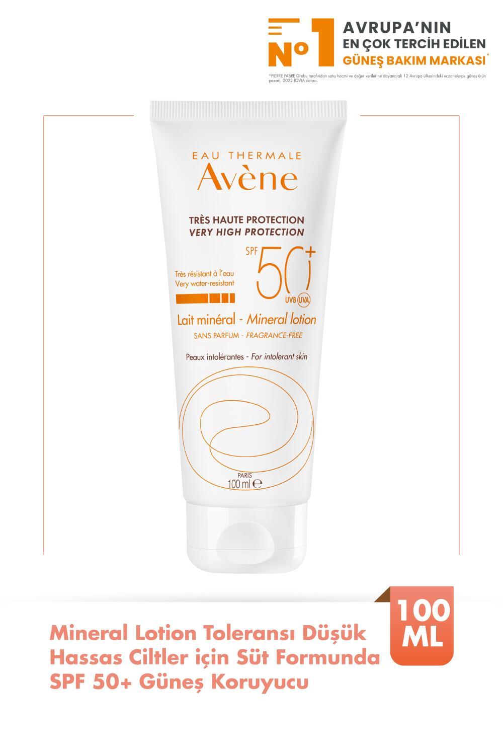 Av�ne Mineral Sunscreen Lotion SPF 50+ for Sensitive Skin: Chemical Filter-Free, Broad Spectrum UVA/UVB Protection, Gentle Sunblock