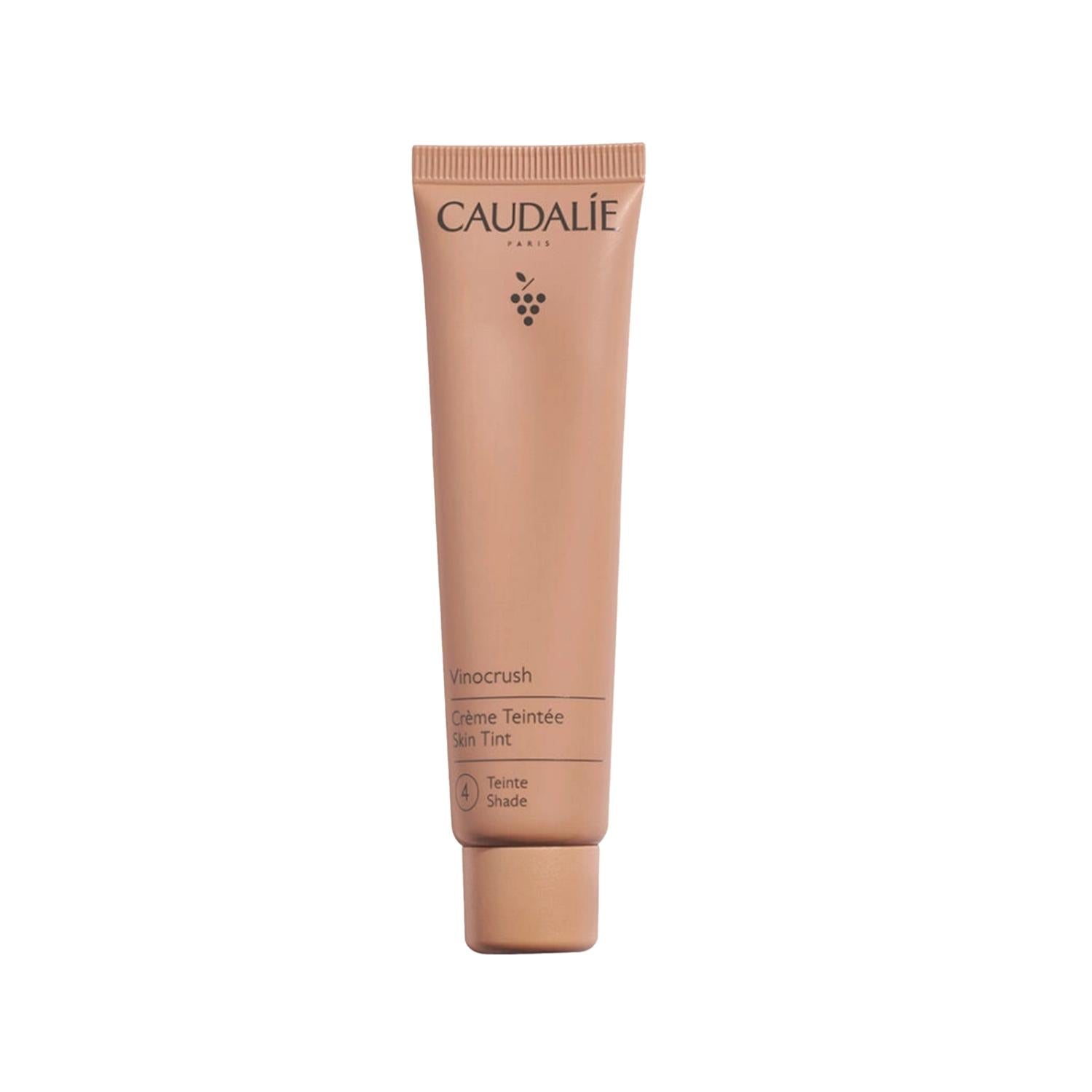 Caudalie Vinocrush Skin Tint 4 - Natural Makeup with Skincare Benefits, Tinted Moisturizer, 1.01 fl oz