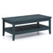 Farmhouse Coffee Table Rustic Cocktail Center Table with Thickened Tabletop