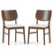 Farmhouse Upholstered Kitchen Chairs Set of 2 with Rubber Wood Frame