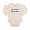 graphic bodysuit | my first christmas (long sleeve)