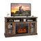 Fireplace TV Stand for TVs Up to 65 Inch with Side Cabinets and Remote Control