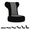 Floor Comfy Gaming Leisure Chair with Adjustable Headrest and Backrest