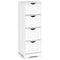 4-Drawer Freestanding Floor Cabinet with Anti-Toppling Device